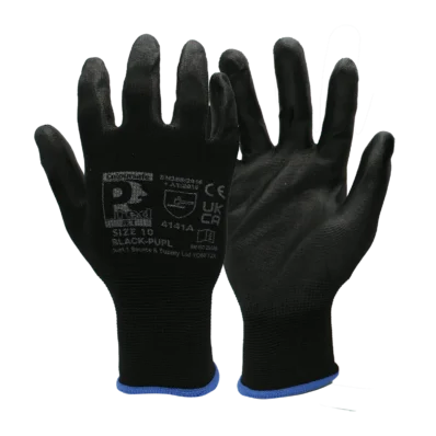 PRED Jet Black PUPL Glove Pair