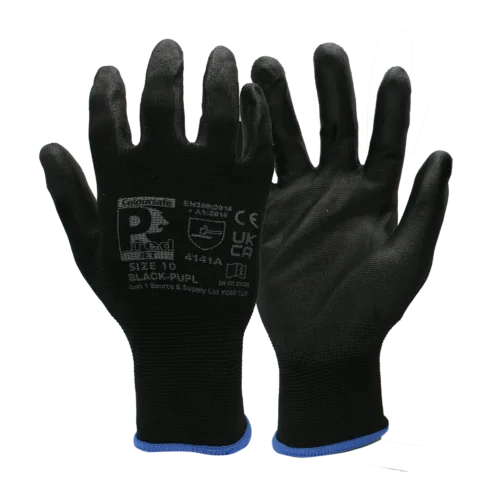 PRED Jet Black PUPL Glove Pair