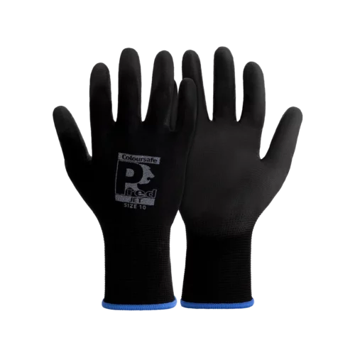 Black-PUPL Pair Safety Gloves